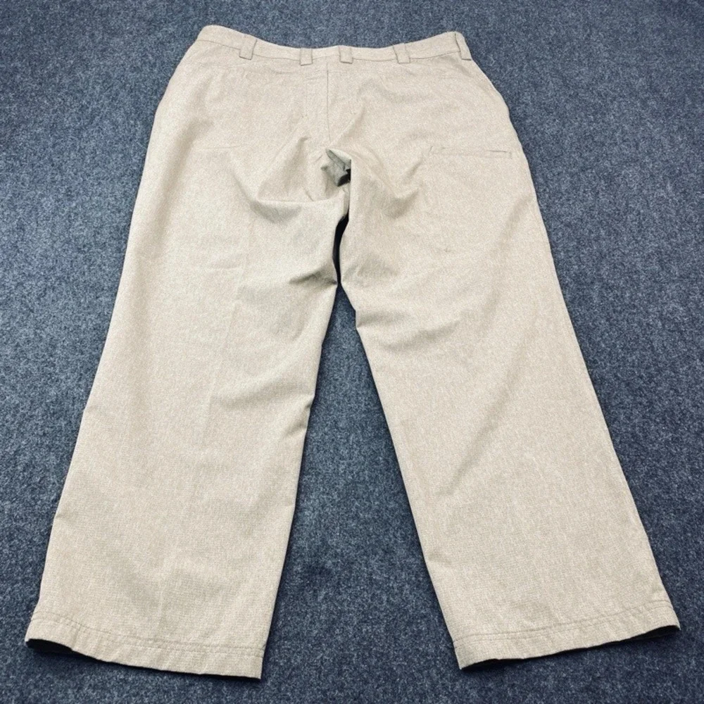 Duluth Trading Co Pants Men 40x30 Tan Polyester Performance Straight Leg 53721B
